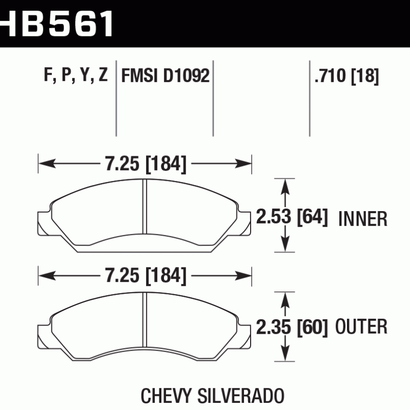 Hawk Brake Pad - HPS 5.0
