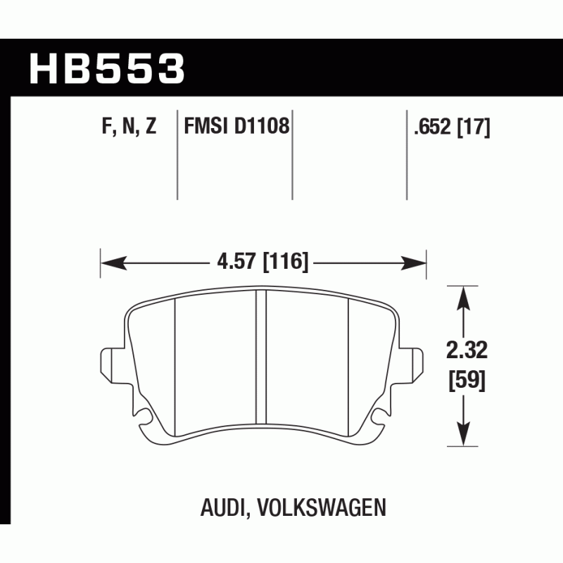 Hawk Brake Pad - HPS 5.0