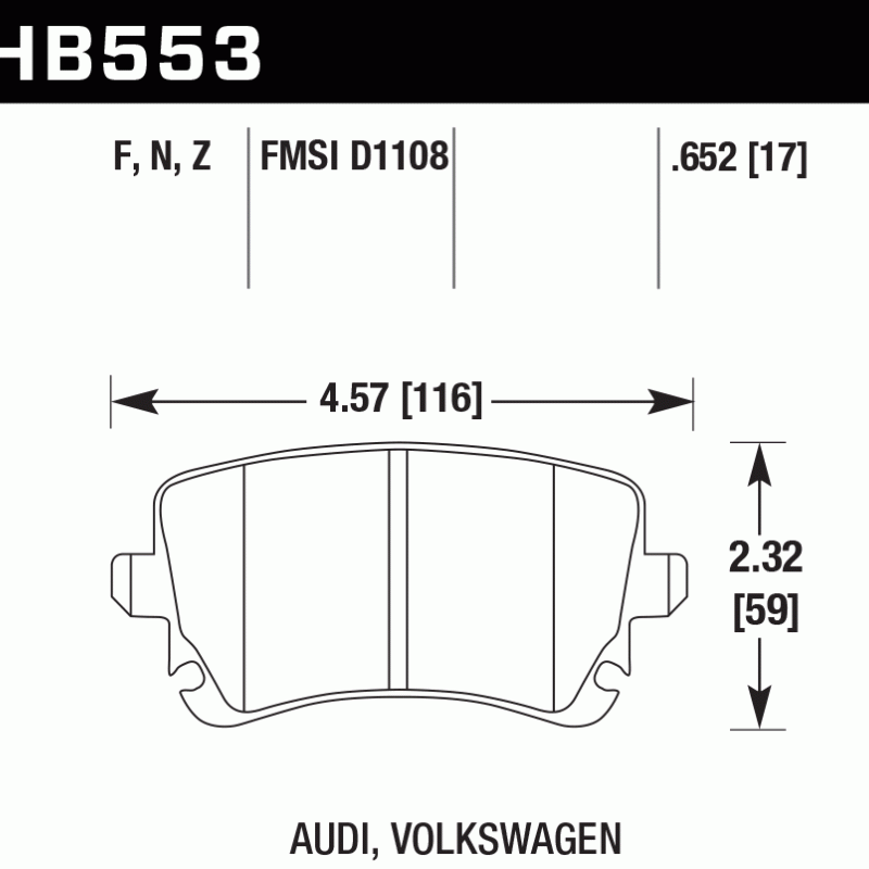 Hawk Brake Pad - HPS 5.0 Hawk Brake Pad - HPS 5.0