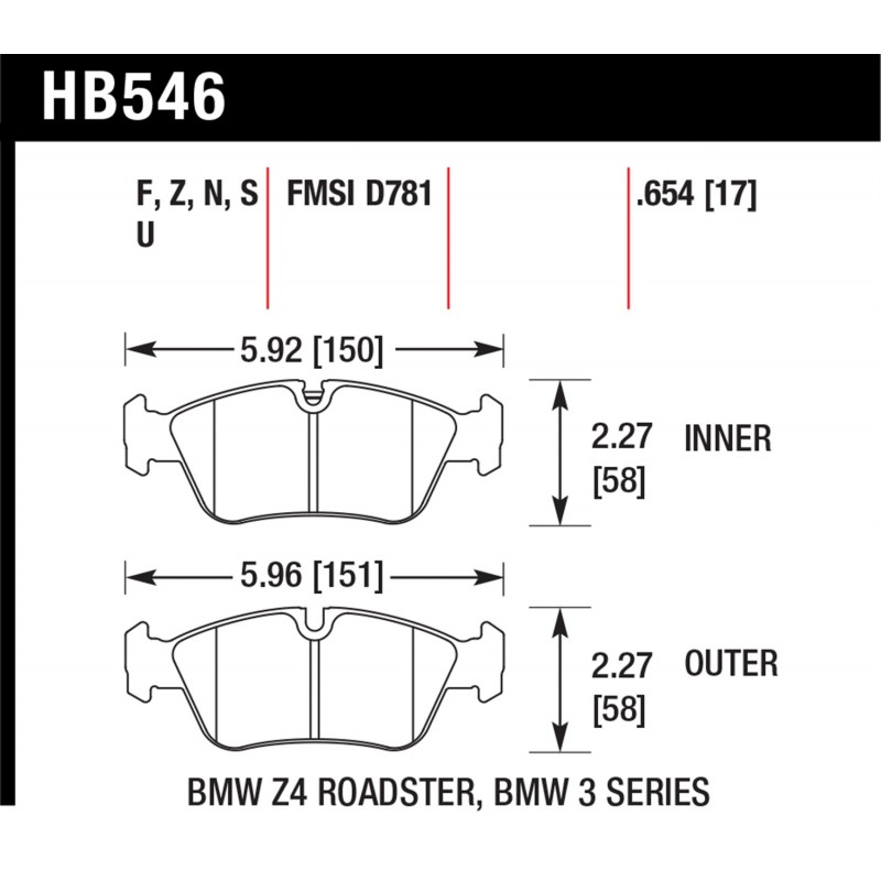 Hawk Brake Pad - HPS 5.0