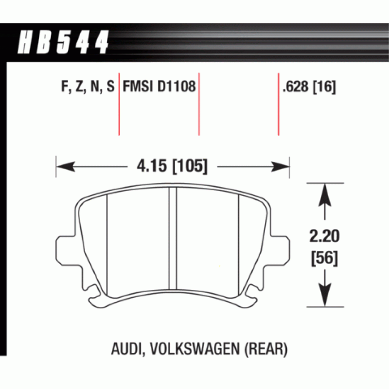 Hawk Brake Pad - HPS 5.0