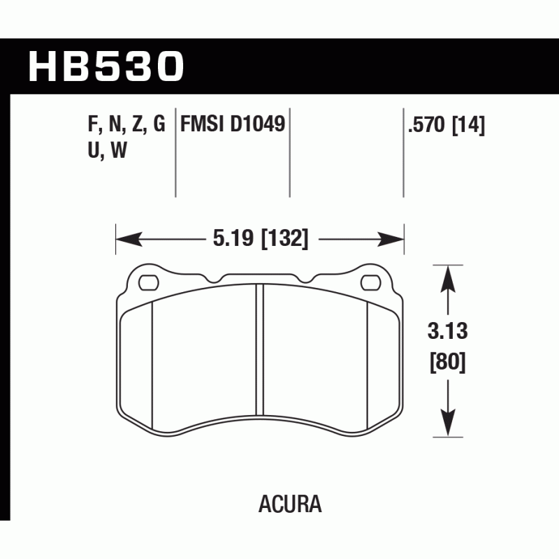 Hawk Brake Pad - HPS 5.0