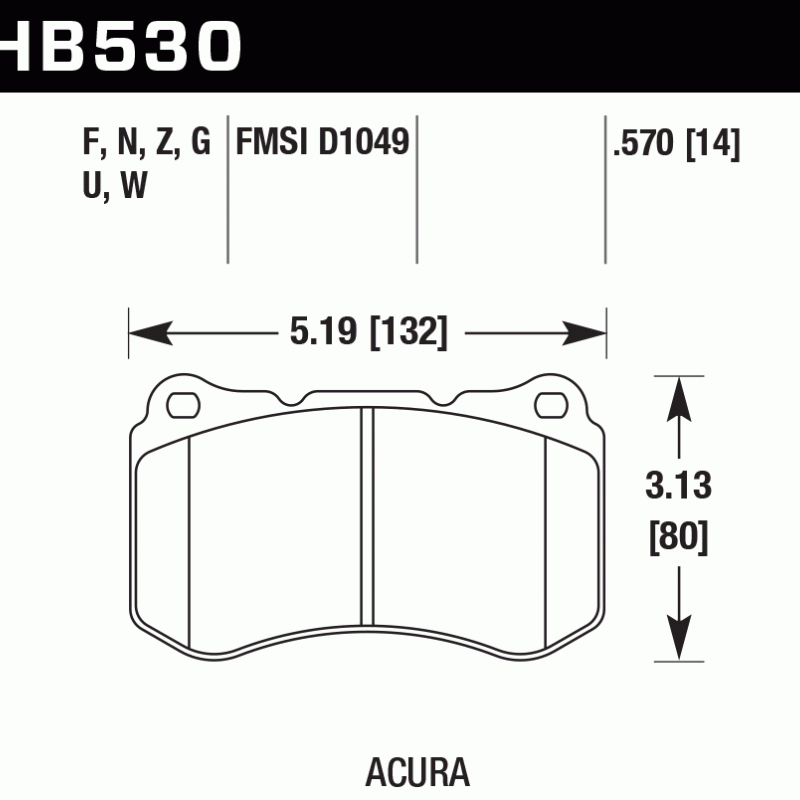 Hawk Brake Pad - HPS 5.0
