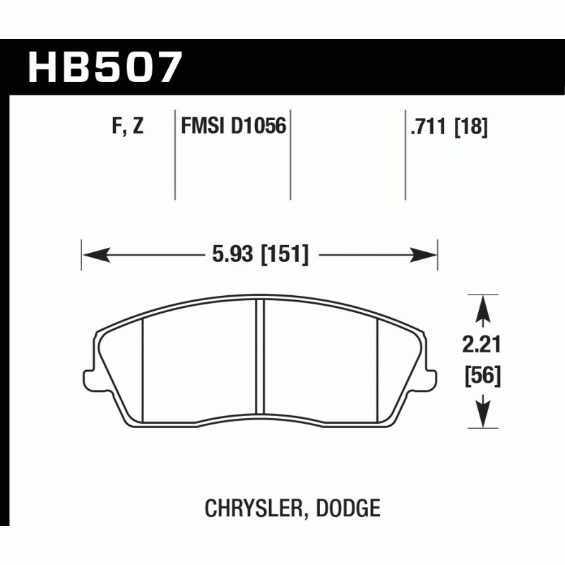 Hawk Brake Pad - HPS 5.0