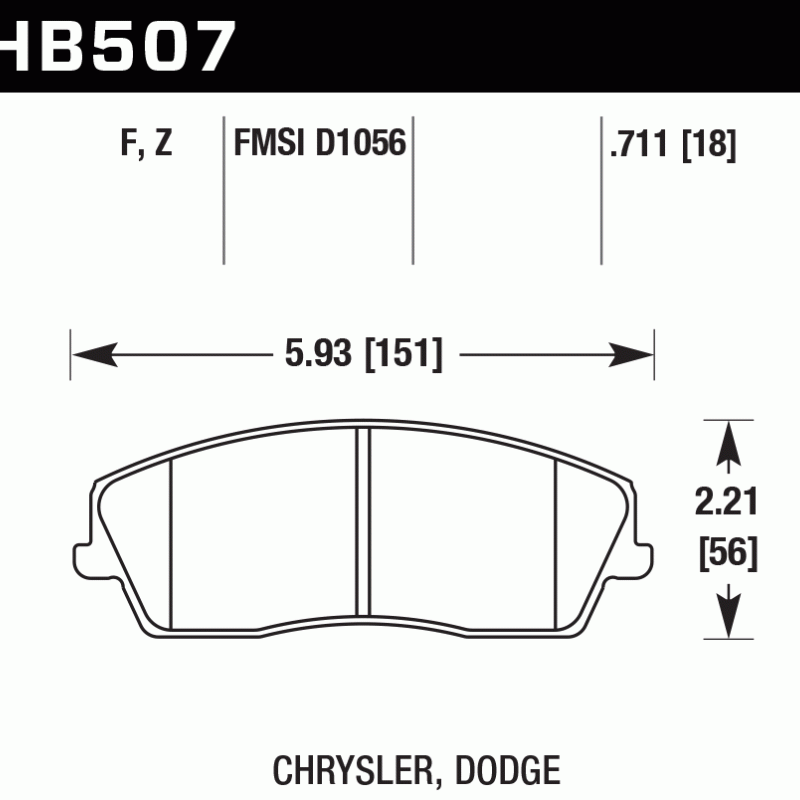 Hawk Brake Pad - HPS 5.0 Hawk Brake Pad - HPS 5.0