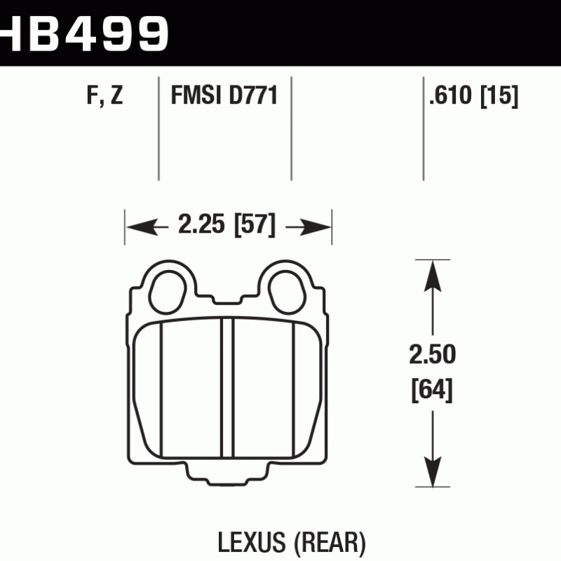 Hawk Brake Pad - HPS 5.0 Hawk Brake Pad - HPS 5.0