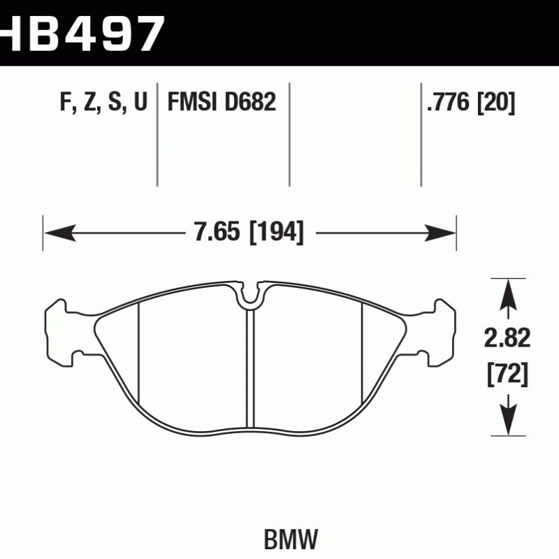 Hawk Brake Pad - HPS 5.0 Hawk Brake Pad - HPS 5.0