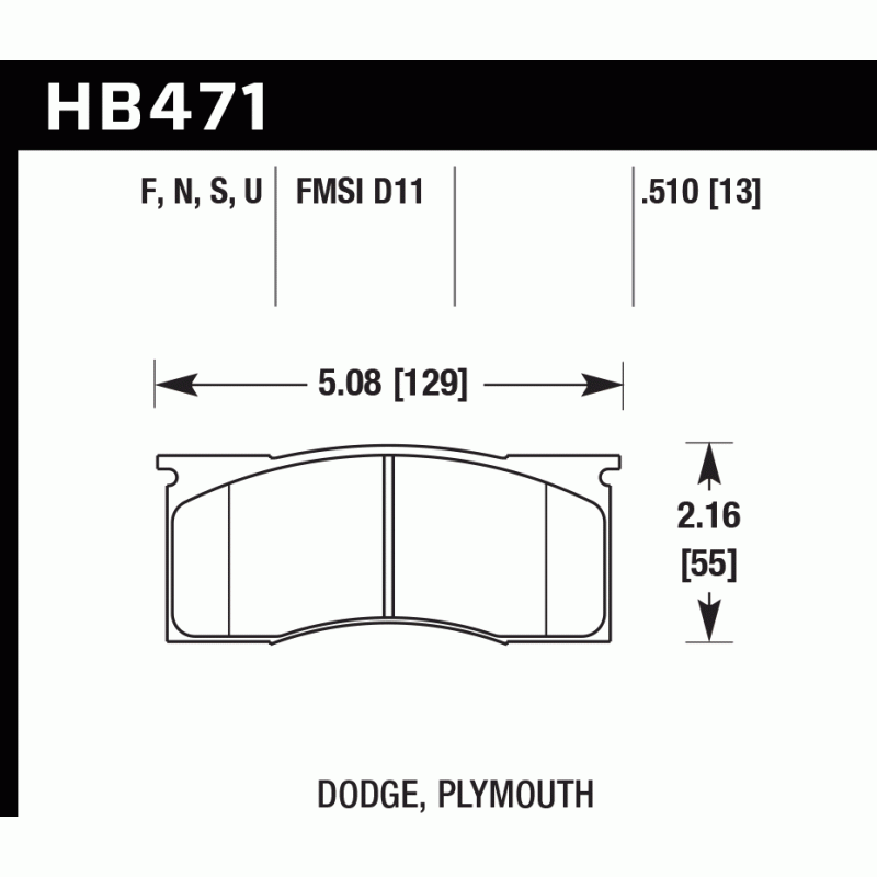 Hawk Brake Pad - HPS 5.0