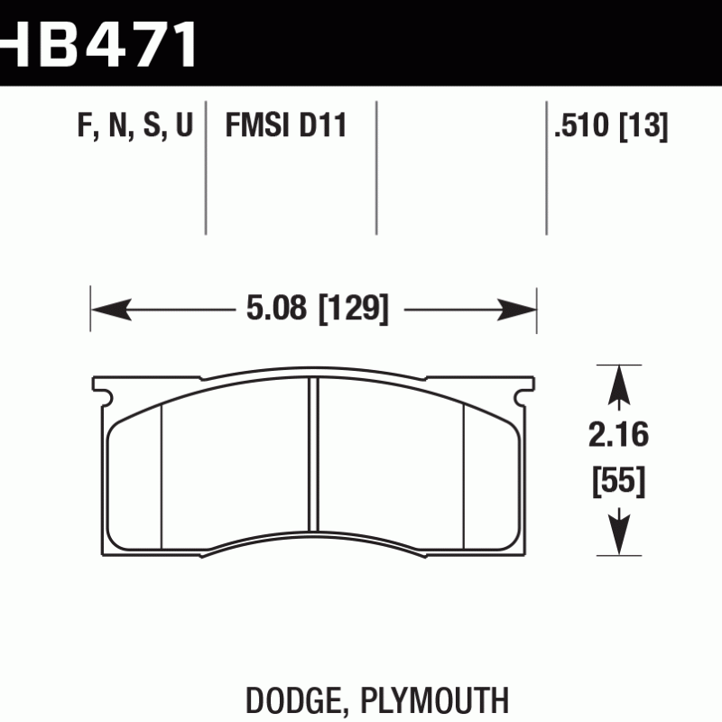 Hawk Brake Pad - HPS 5.0 Hawk Brake Pad - HPS 5.0