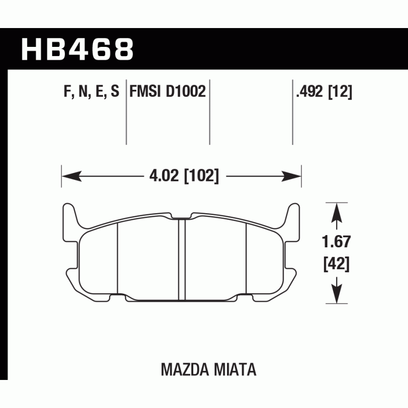 Hawk Brake Pad - HPS 5.0