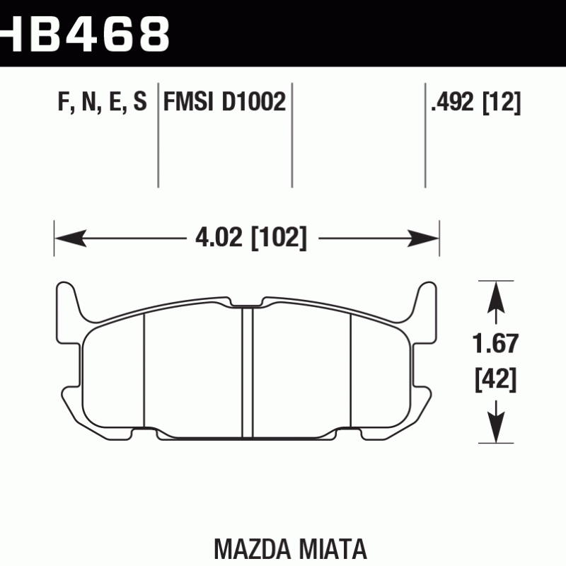 Hawk Brake Pad - HPS 5.0