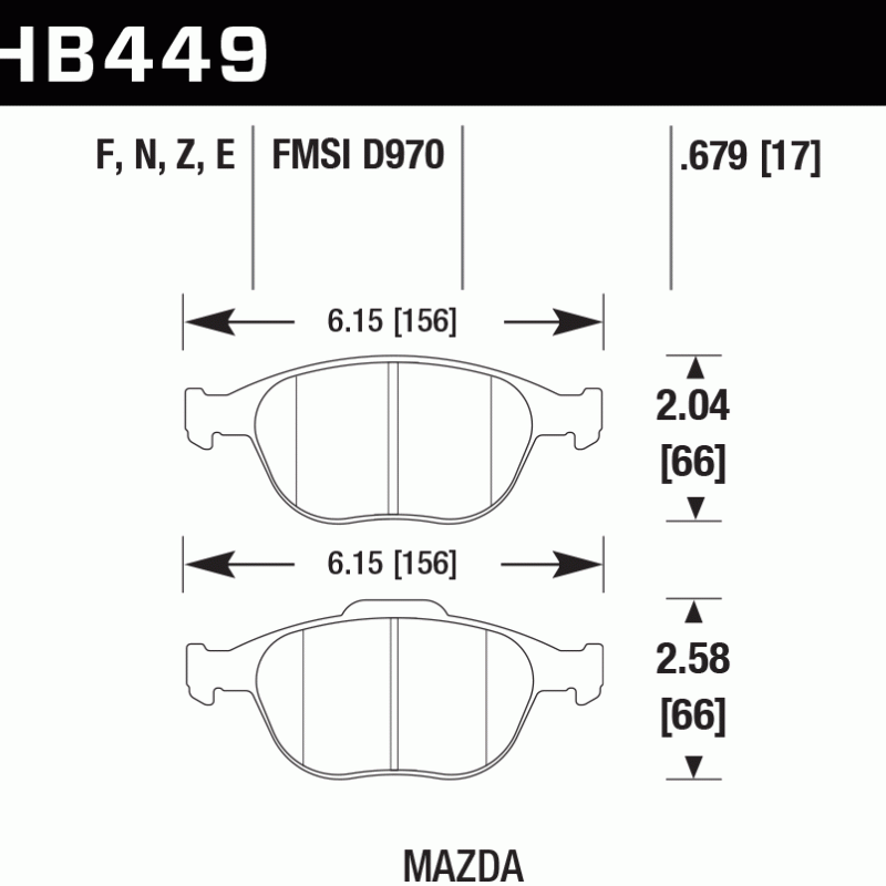 Hawk Brake Pad - HPS 5.0
