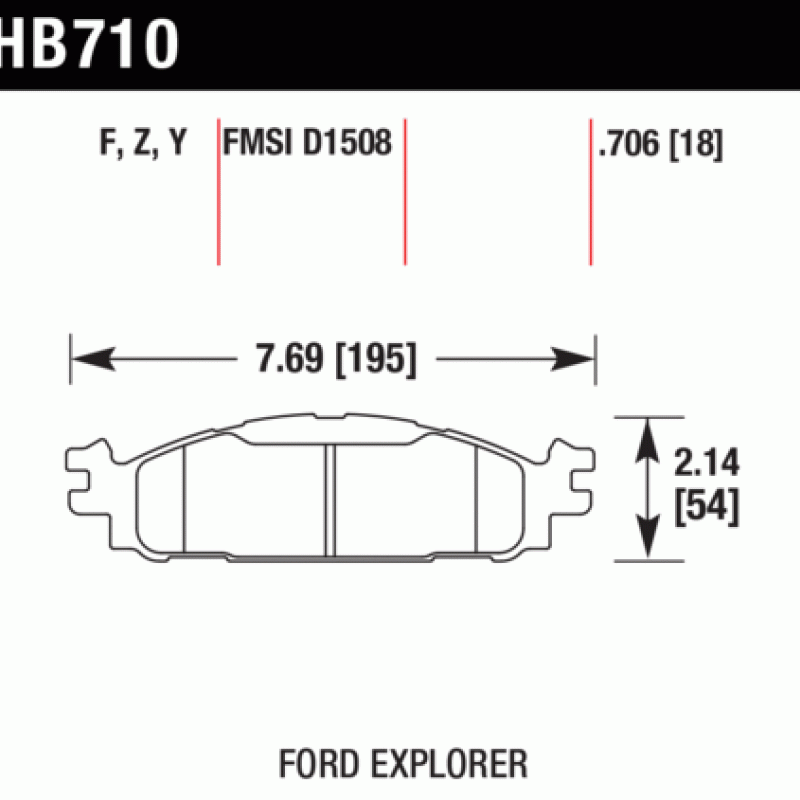 Hawk Brake Pad - LTS Hawk Brake Pad - LTS