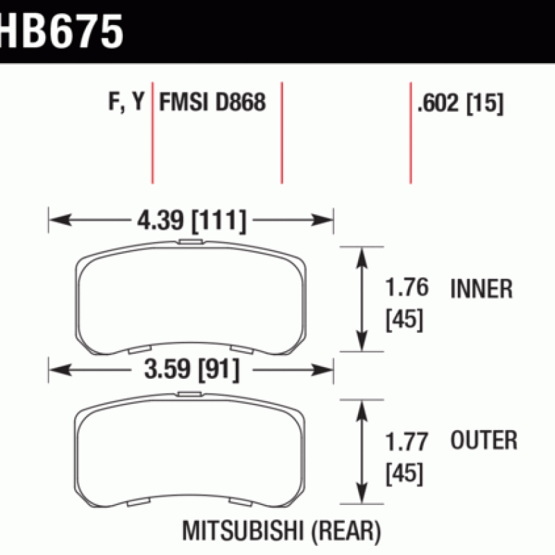 Hawk Brake Pad - LTS