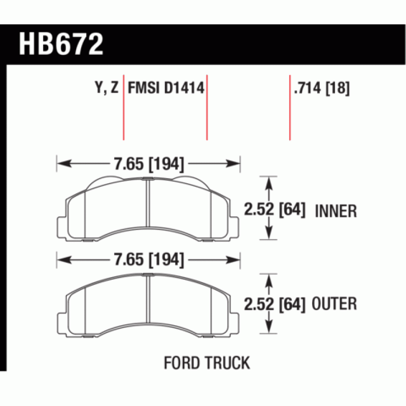 Hawk Brake Pad - LTS