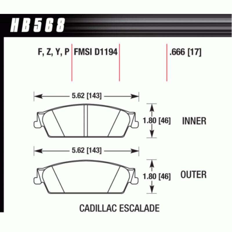 Hawk Brake Pad - LTS