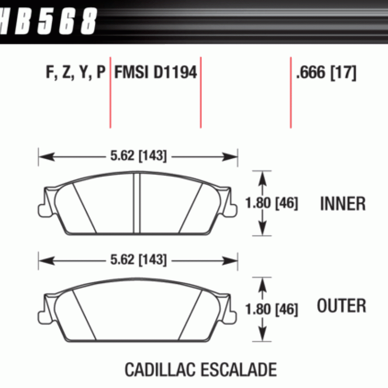 Hawk Brake Pad - LTS