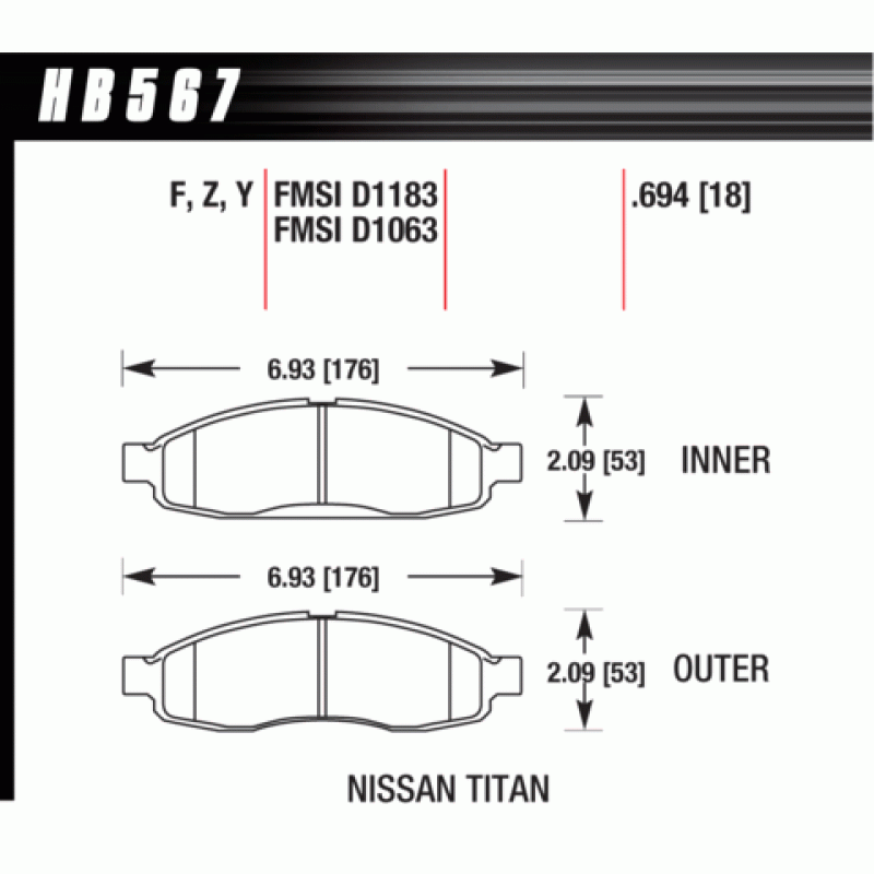 Hawk Brake Pad - LTS