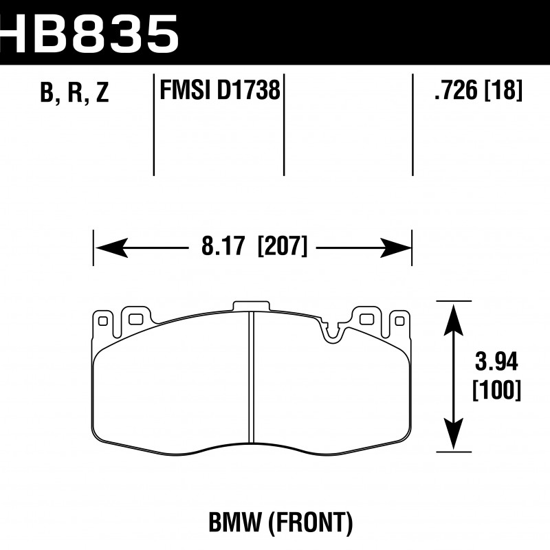 Hawk Brake Pad - Performance Ceramic Hawk Brake Pad - Performance Ceramic