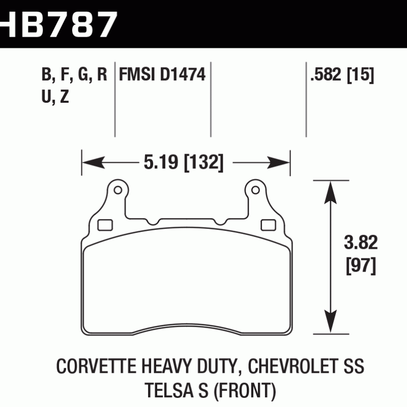 Hawk Brake Pad - Performance Ceramic