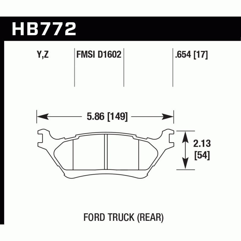 Hawk Brake Pad - Performance Ceramic