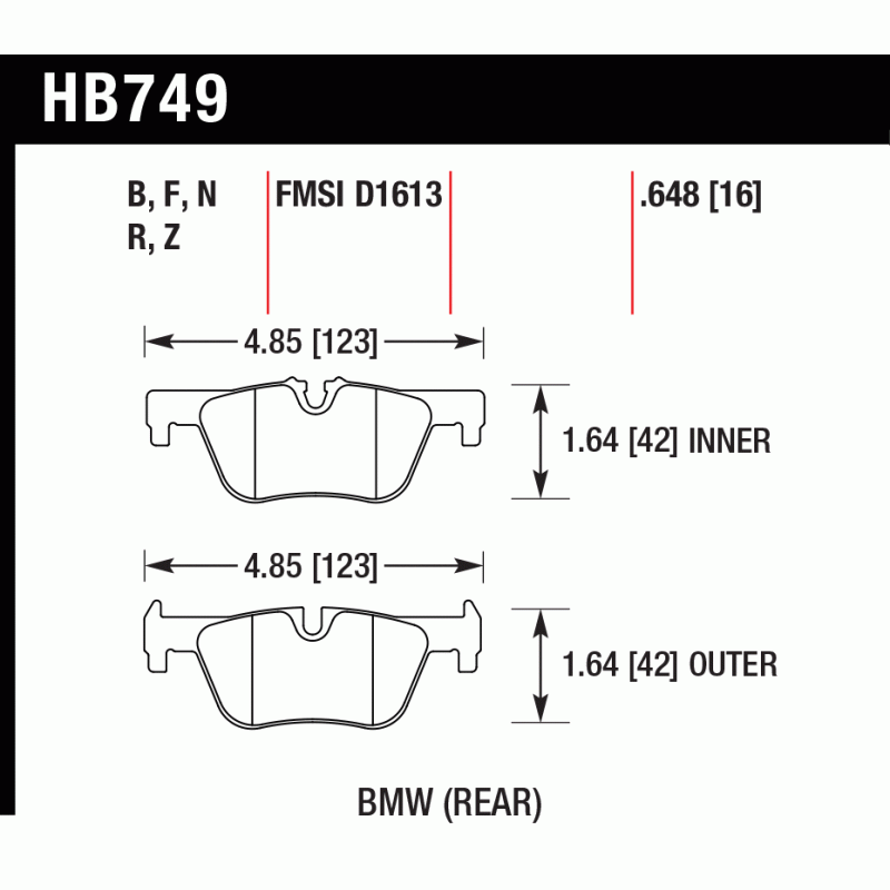 Hawk Brake Pad - Performance Ceramic