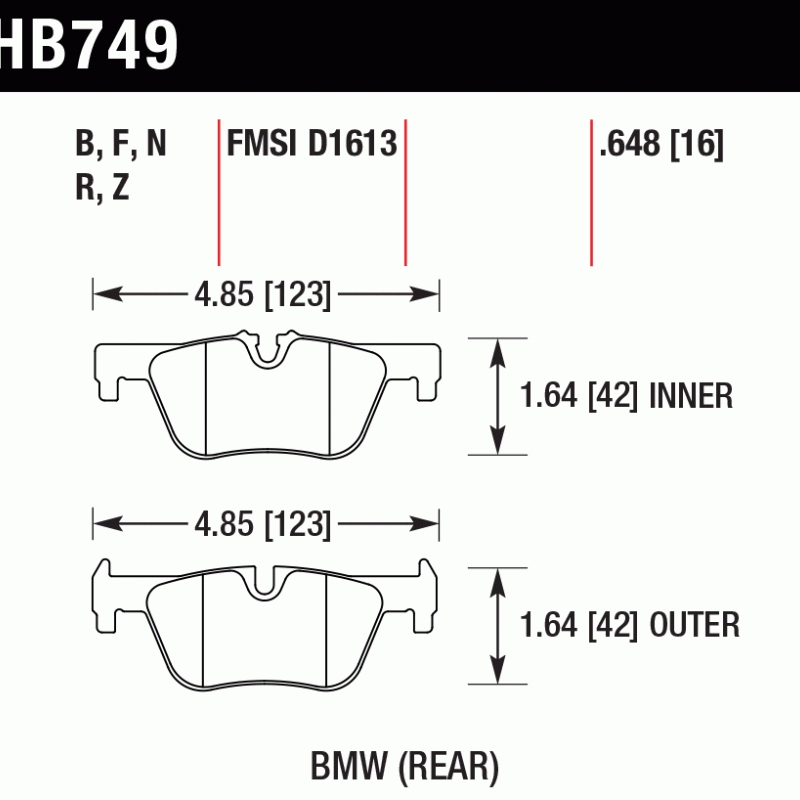 Hawk Brake Pad - Performance Ceramic Hawk Brake Pad - Performance Ceramic