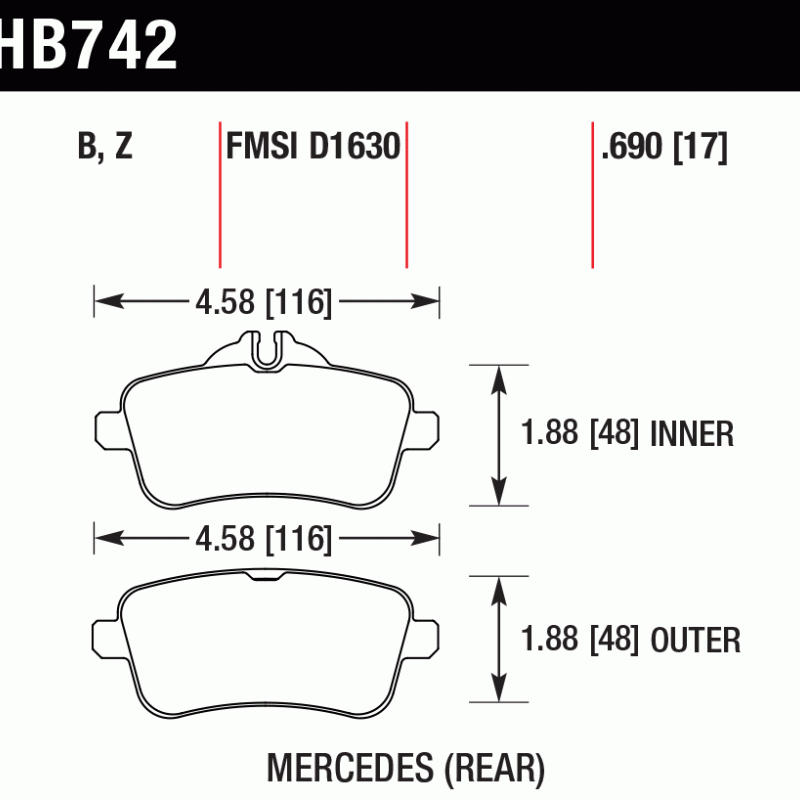 Hawk Brake Pad - Performance Ceramic