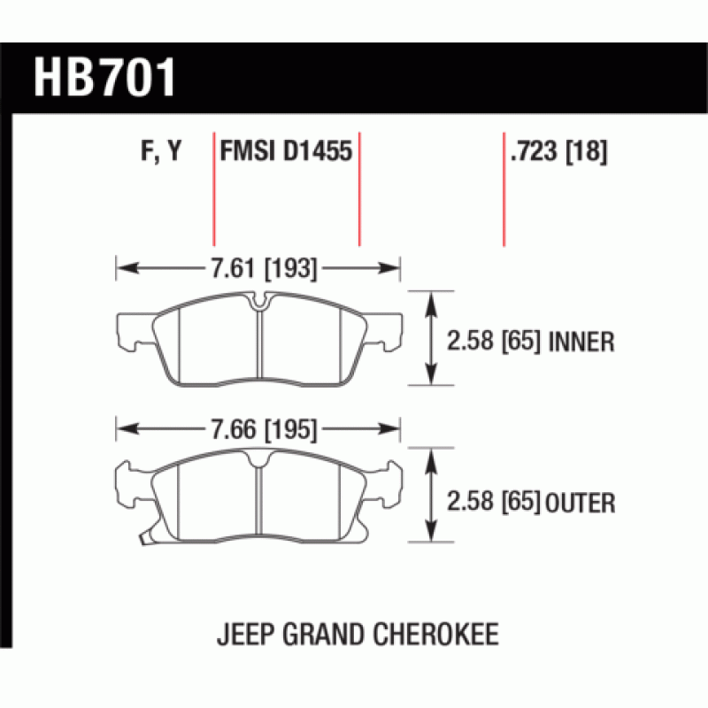 Hawk Brake Pad - Performance Ceramic