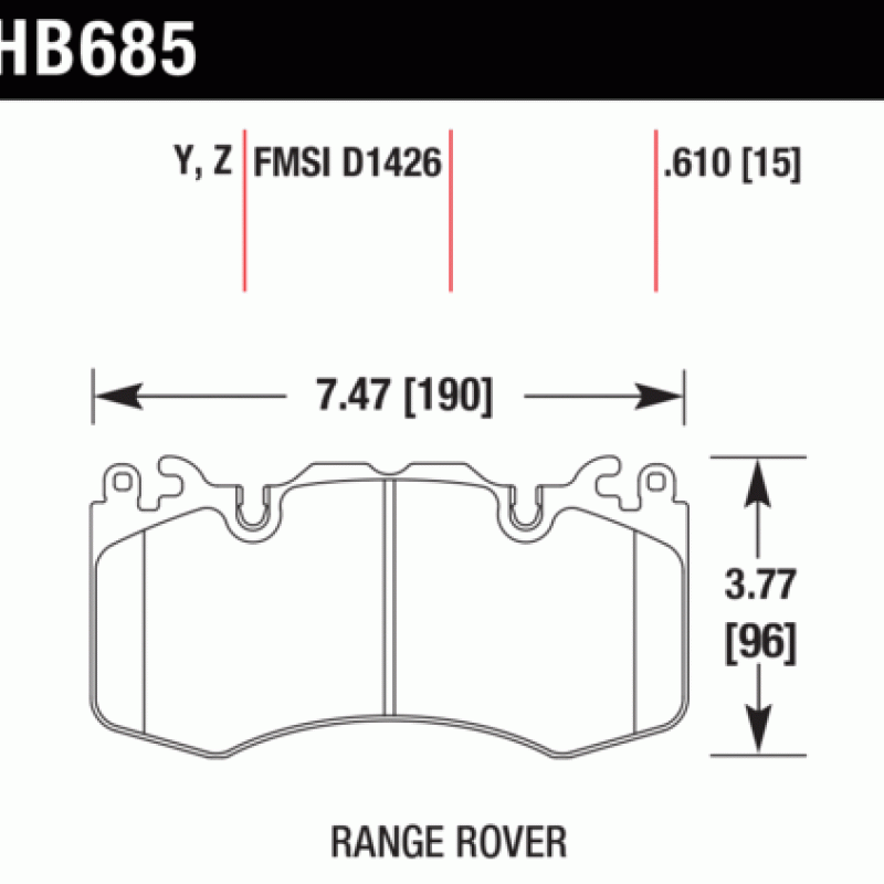Hawk Brake Pad - Performance Ceramic Hawk Brake Pad - Performance Ceramic