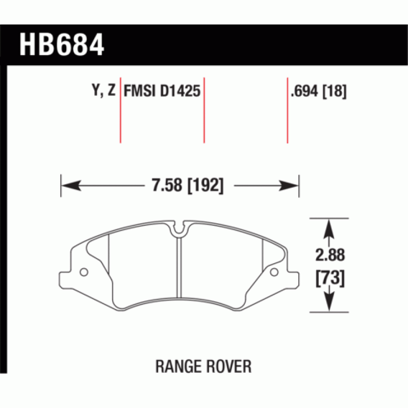 Hawk Brake Pad - Performance Ceramic
