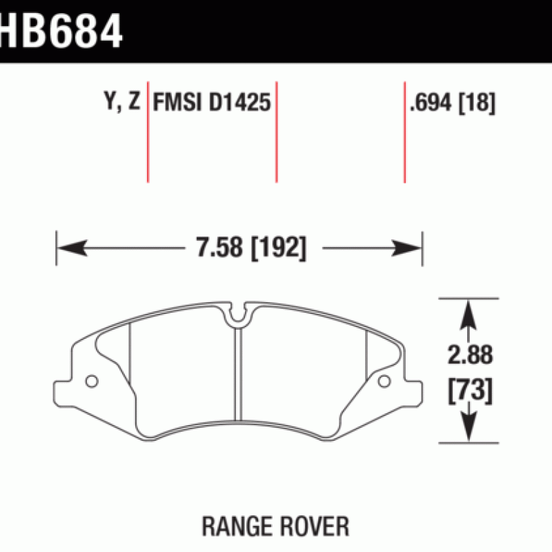 Hawk Brake Pad - Performance Ceramic Hawk Brake Pad - Performance Ceramic