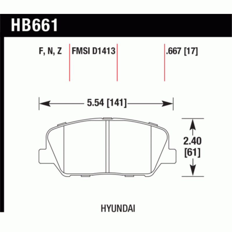 Hawk Brake Pad - Performance Ceramic