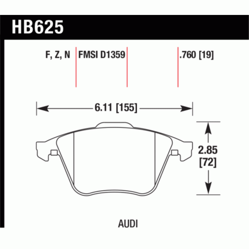 Hawk Brake Pad - Performance Ceramic