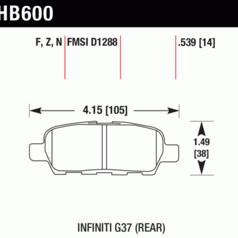 Hawk Brake Pad - Performance Ceramic