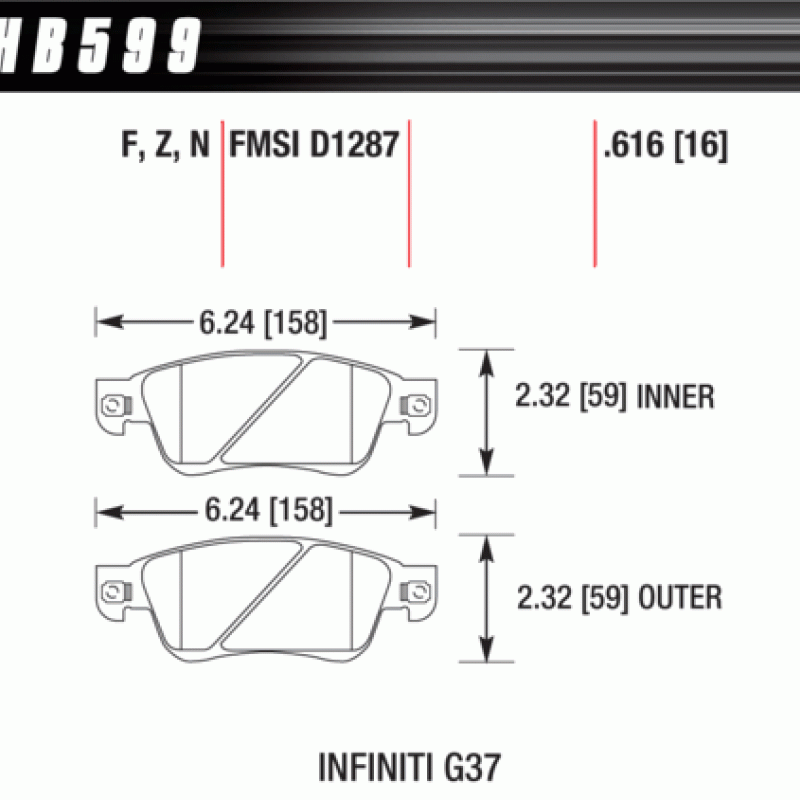 Hawk Brake Pad - Performance Ceramic Hawk Brake Pad - Performance Ceramic