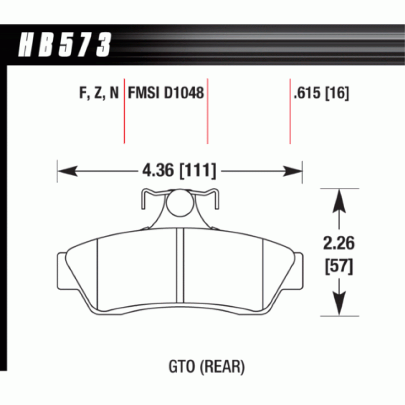 Hawk Brake Pad - Performance Ceramic