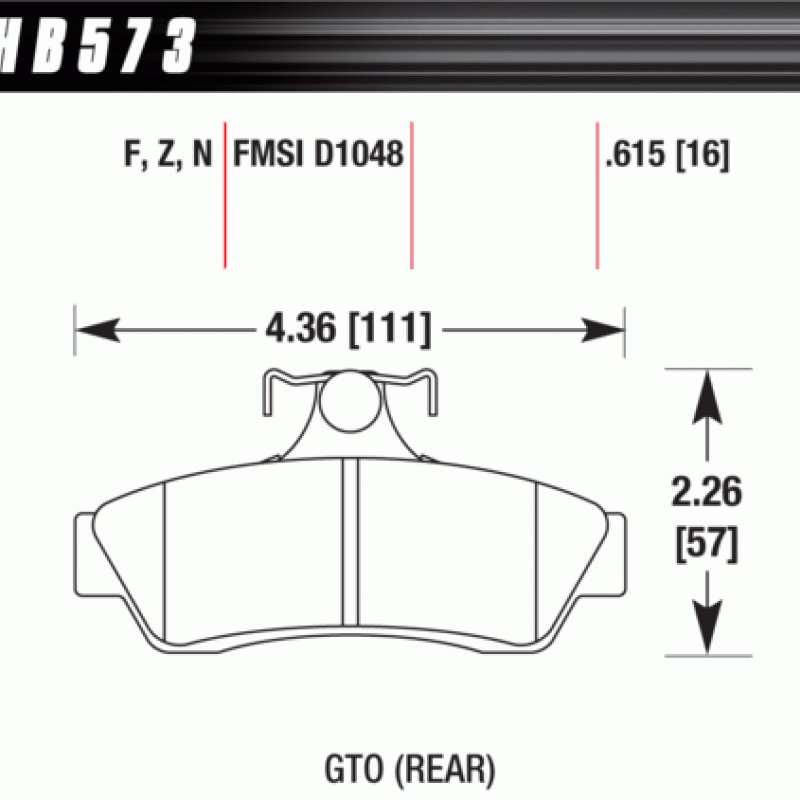 Hawk Brake Pad - Performance Ceramic