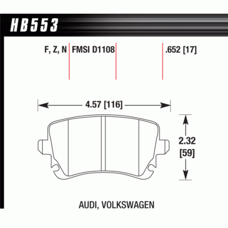Hawk Brake Pad - Performance Ceramic