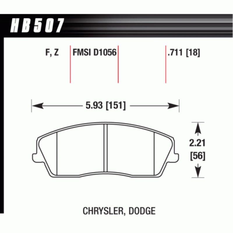 Hawk Brake Pad - Performance Ceramic
