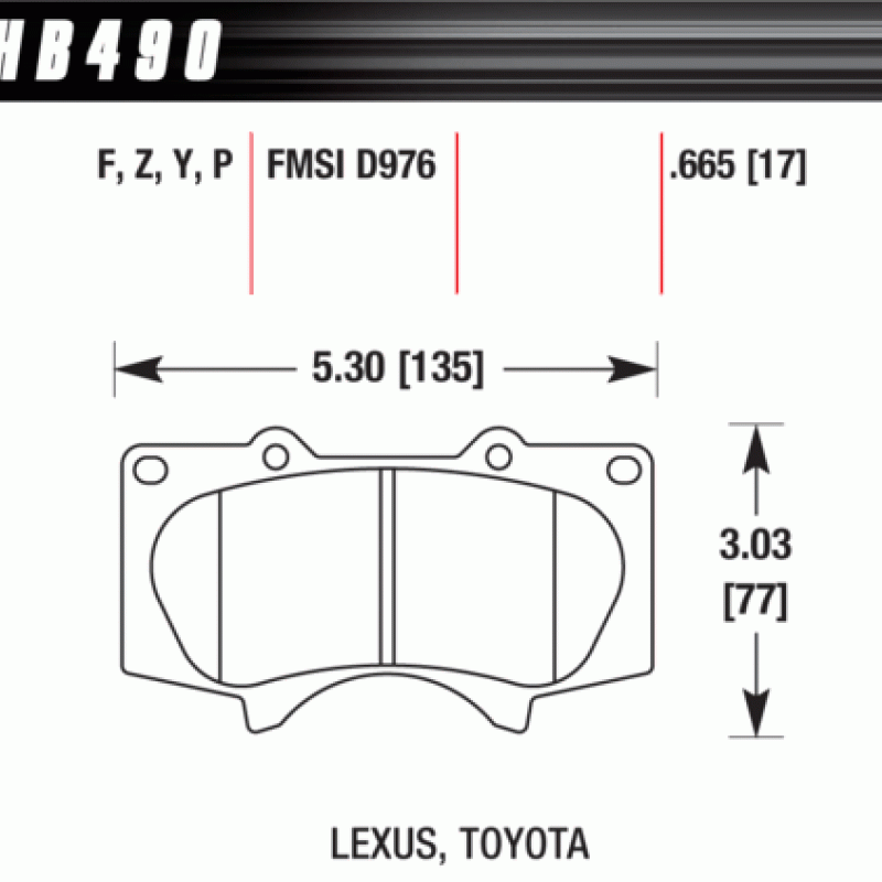 Hawk Brake Pad - Performance Ceramic Hawk Brake Pad - Performance Ceramic