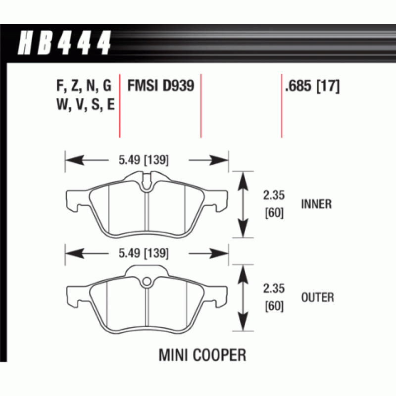 Hawk Brake Pad - Performance Ceramic