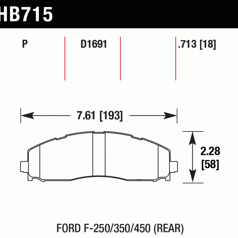 Hawk Brake Pad - Super Duty Hawk Brake Pad - Super Duty