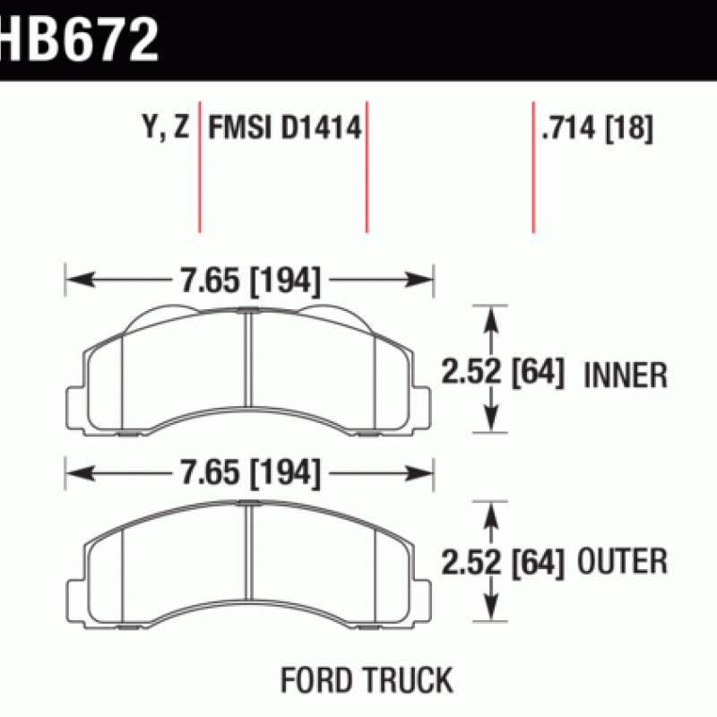 Hawk Brake Pad - Super Duty Hawk Brake Pad - Super Duty