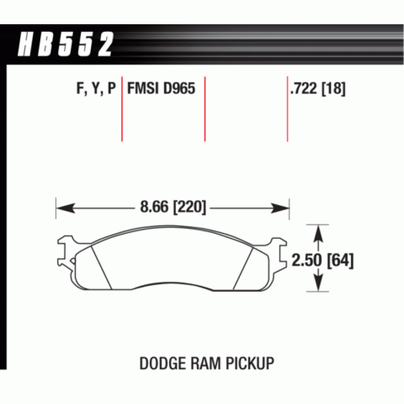 Hawk Brake Pad - Super Duty