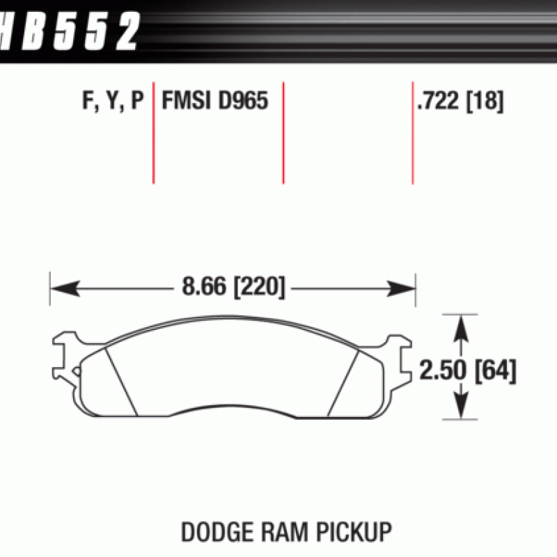 Hawk Brake Pad - Super Duty
