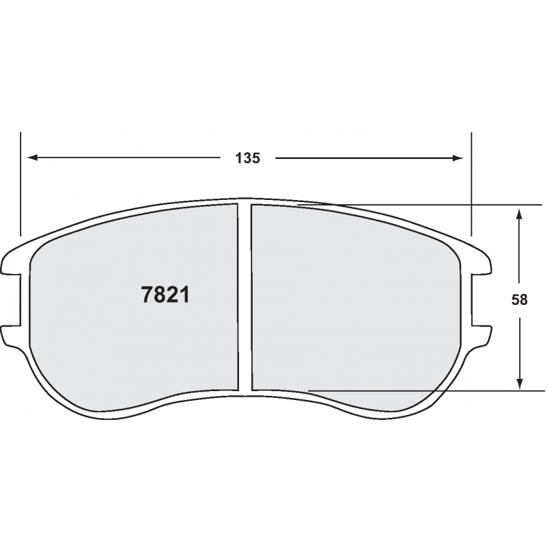 High bite, high friction for sprint / rally. Race brake pads - For ZR18 caliper