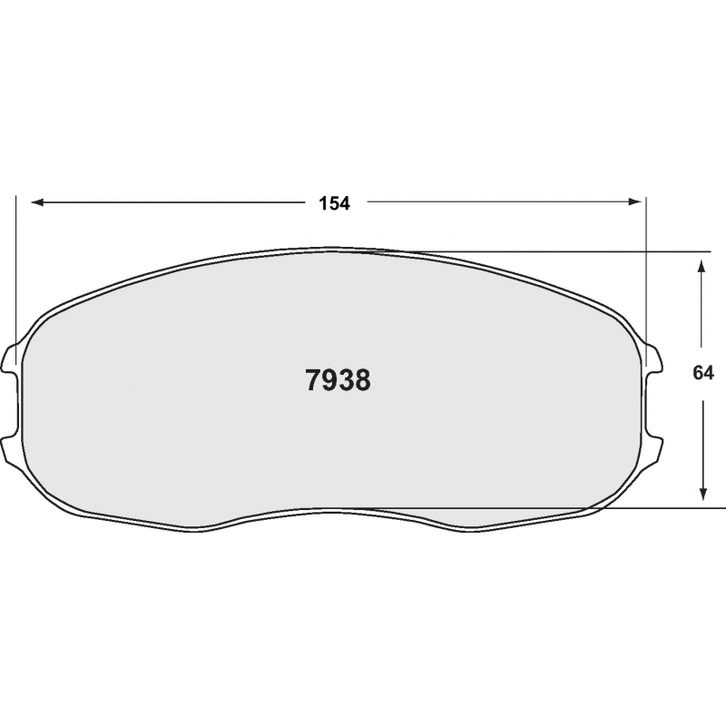 High bite, high friction for sprint / rally. Race brake pads - For ZR38 caliper
