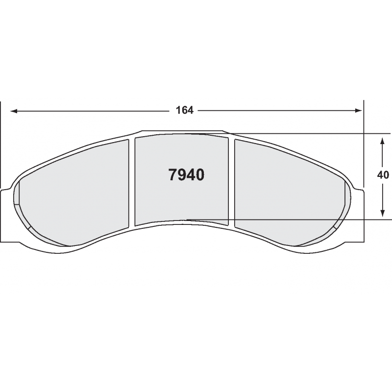 High bite, high friction for sprint / rally. Race brake pads - For ZR40 caliper