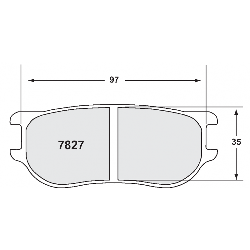 High bite, high friction for sprint / rally. Race brake pads - PFC